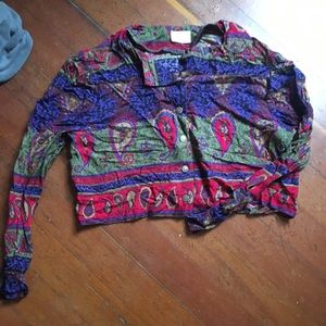 Unique vintage crop top